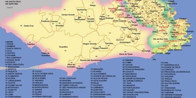 Карта Рио де Жанеиру области