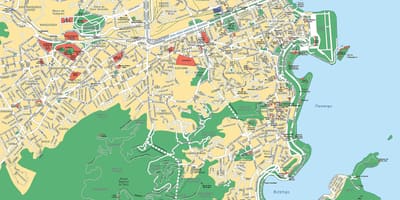Покаже на карти Рио де Жанеиру
